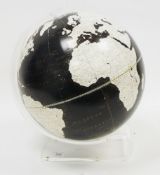 Mid-century Imperial globe by The George F Cram Company, designed with the land masses being