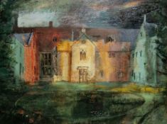Gerald Cox (20th/21st century) Acrylic and pen on paper Chavenage House, Tetbury, Gloucestershire,