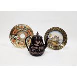 Sevres-style topographical cabinet plate, late 19th century, spurious Chateau des Tuileries marks,