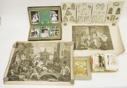 Mixed lot of ephemera including an early 20th century postcard album containing postcards of