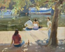 Trevor Chamberlain RSMA, ROI (British, b.1933) Oil on board 