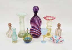 Collection of Murano, facon-de-Venise and other similar glass including a Venini-style decanter