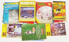 Collection of football programmes, mostly dating from 1960's onwards including Benfica v
