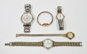 9ct yellow gold Rone Seventeen watch case and a 9ct yellow gold Majax watch case, both on metal