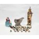 Royal Doulton bone china figure of Lady Charmian, wearing a blue dress and mottled pink shawl, - Image 1 of 4