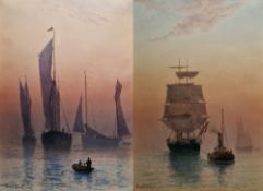 Ernest Stuart (act.c.1889-1915) Pair watercolour 