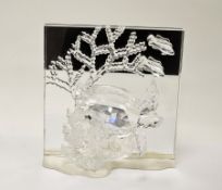 Swarovski crystal glass Wonders of the Sea clear glass Eternity plaque 726028 (2006 annual edition)