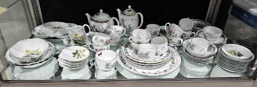 Royal Worcester Herbs pattern composite (some seconds) part tea and breakfast service and other