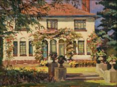 Tessa Spencer Pryse RBA (b.1940) Oil on canvas View of a country house, signed lower right,