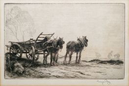 George Soper (1870-1942) Drypoint etching 