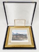 H.R.H. The Prince of Wales (b.1948) Greek landscape, summer coloured lithograph reproduced from