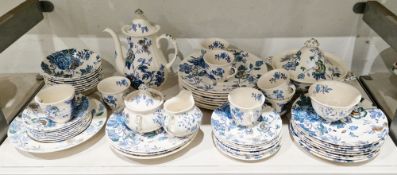 Masons ironstone transfer-printed 'Belvedere' pattern breakfast and dinner service, 20th century,