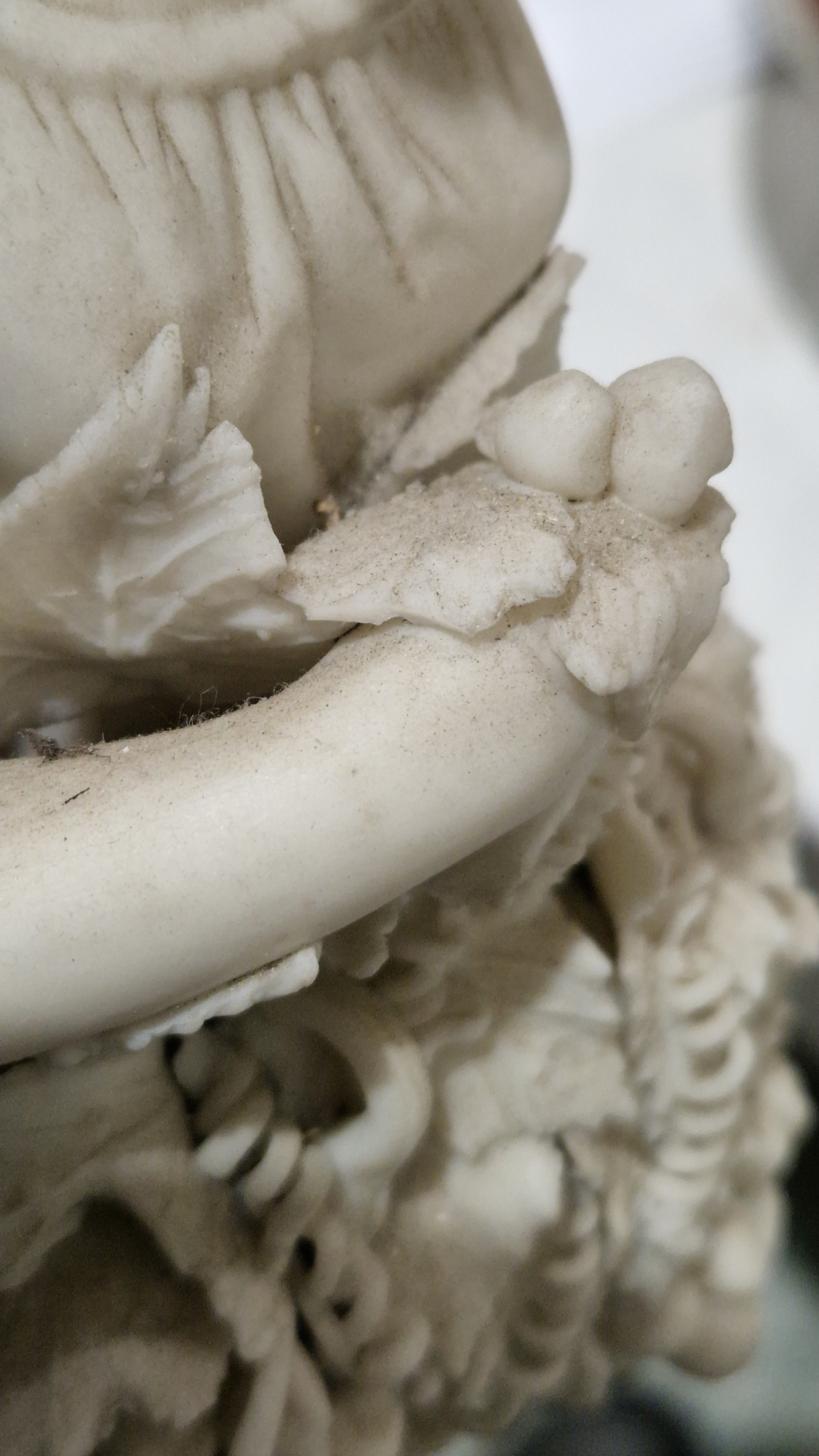 Hill Pottery Company (Burslem) parian figure of Palmerston, standing beside an inscribed column, - Image 16 of 17