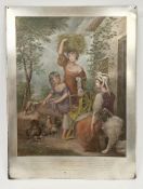 Two steel engraving plates, one for 