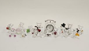 15 Swarovski crystal glass Kris bears including roses for you 1096731, celebration 238168,