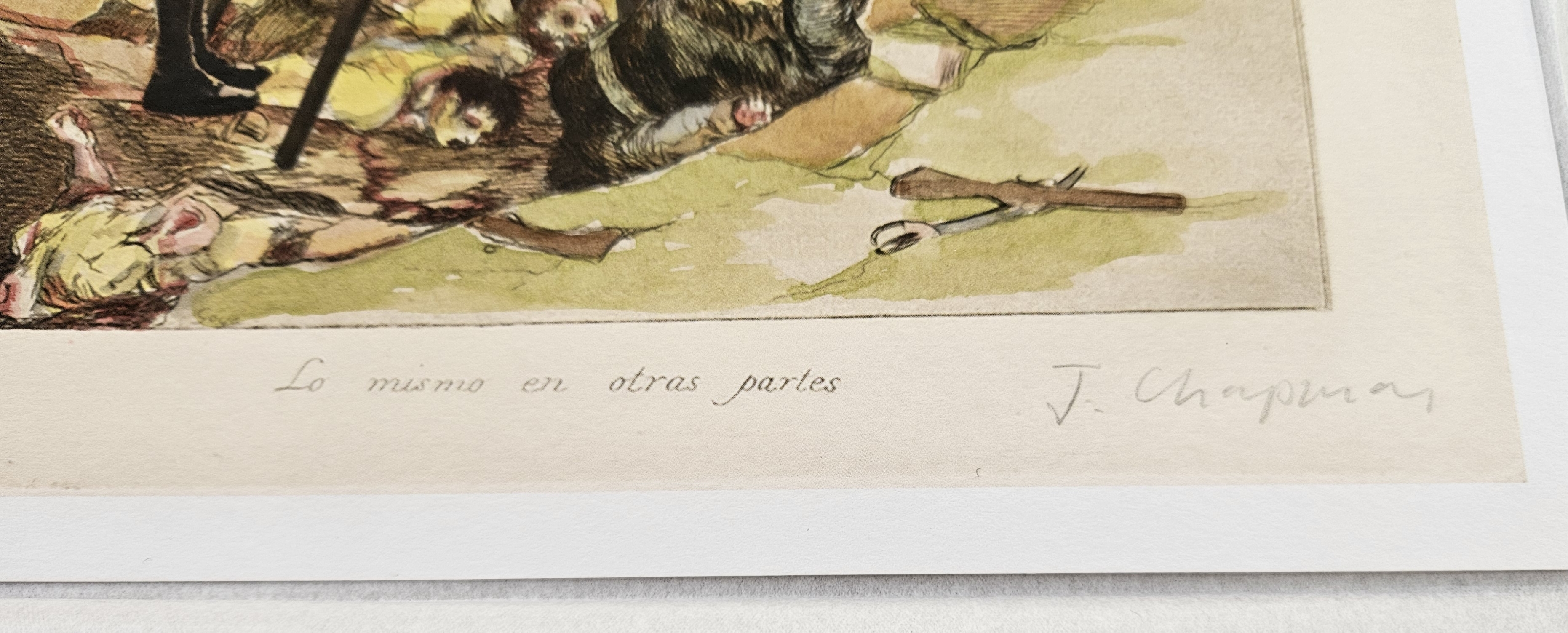 Jake Chapman Limited edition print 'Lo Mismo En Otras Partes' Painting By Numbers  18/50 signed in - Image 2 of 3