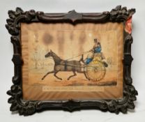 After Henry Alken (1784-1851) Hand-coloured engraving Four engravings from Specimens of Driving near