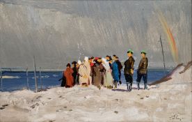 Yuri Stanislavovich Podlyasky (Russian, 1923-1987) Oil on board 