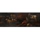 In the manner of Phillipp Peter Roos Oil on canvas Shepherd and his dog with his sheep and goat - Image 2 of 4