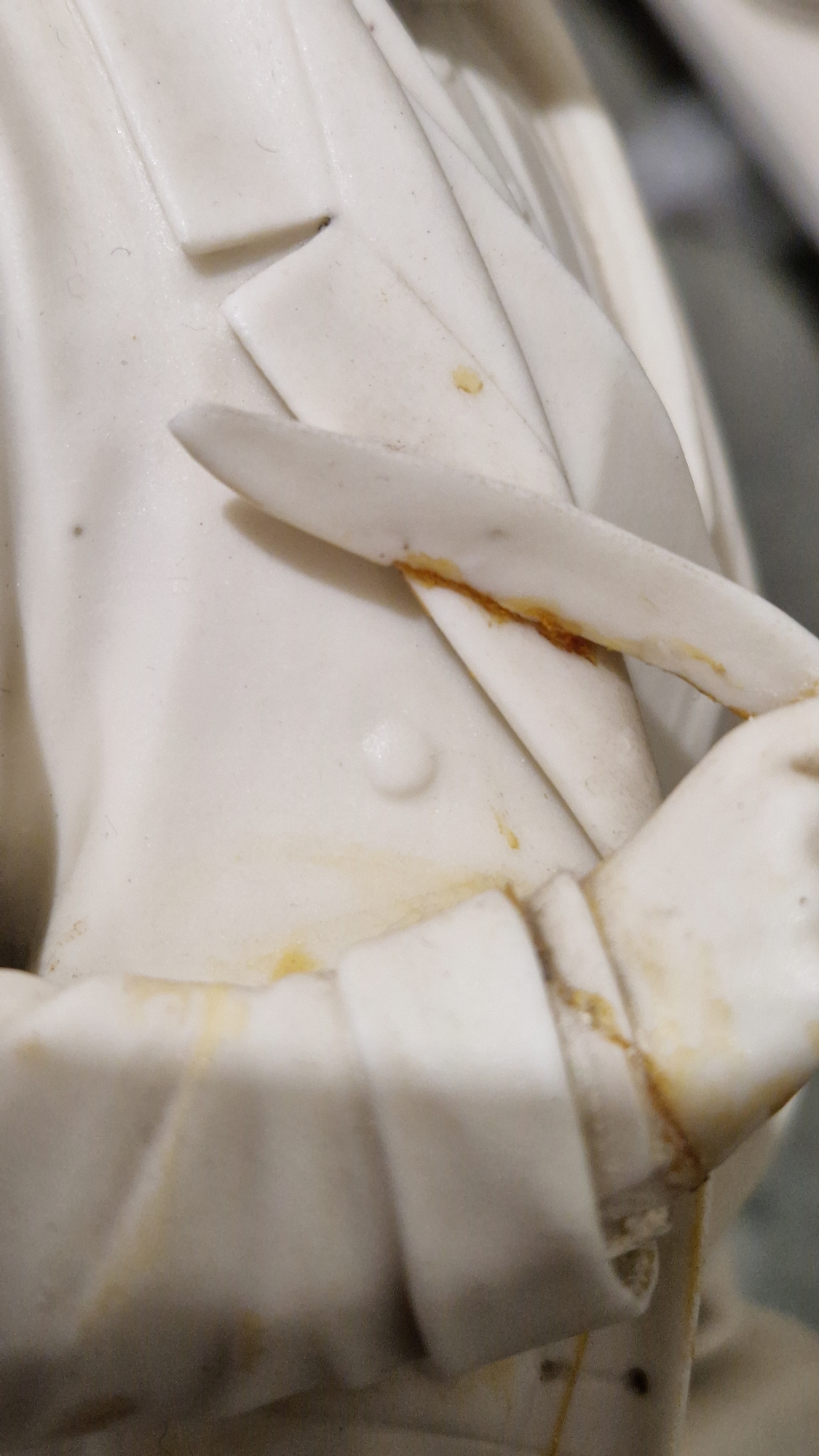 Hill Pottery Company (Burslem) parian figure of Palmerston, standing beside an inscribed column, - Image 5 of 17