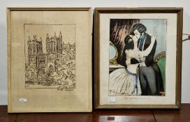 Handcoloured lithograph 