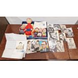 Collection of vintage photographs of actors and actresses, mid-century, mixture of facsimile and