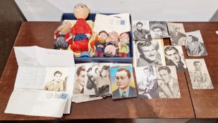 Collection of vintage photographs of actors and actresses, mid-century, mixture of facsimile and