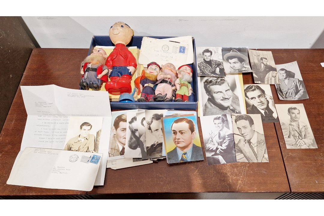 Collection of vintage photographs of actors and actresses, mid-century, mixture of facsimile and