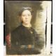18th century continental school Oil on canvas Portrait of a nun holding a crucifix and a sacred - Image 1 of 2