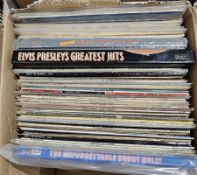 Collection of mainly 1960's vinyl LPs, rock and roll including many by Elvis Presley, (GI Blues, The