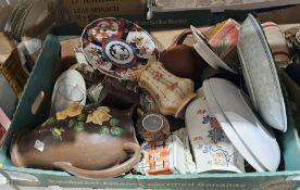 Pair of vintage Indian-style brass bowls bearing birds and dancing figures and another Indian-