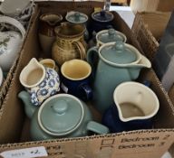 Royal Doulton Burgundy pattern part teaset comprising teapot, teacups, side plates and saucers and