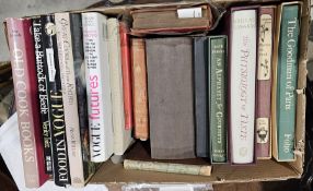 Cookery interest to include Brillat-Savarin 