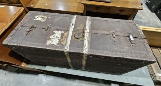 Vintage luggage case on wheels
