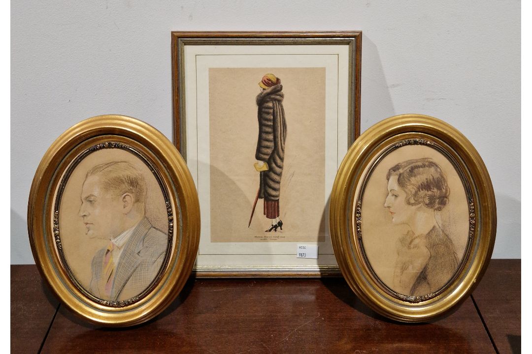 Collection of pictures including landscape scene with man fishing, signed, watercolour of trees by B - Image 7 of 15