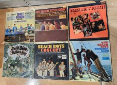 Ten vinyl LP albums by The Beach Boys viz:- All Summer Long T2110 mono, Pet Sounds T2458 mono,