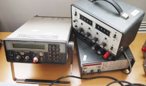 Marconi Microwave counter 2442, a Motorola digital tone generator SB33B and a Motorola code
