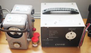 Two Thruline Model 43 Wattmeters with five slugs by Bird Electronic Corporation and a Cyclone