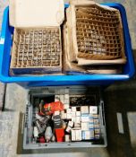 Large quantity of boxed electronic tube valves including Mazda PCC84, Mazda V191, Pinnacle V191, GEC