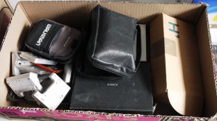 Collection of Sony Walkman MP3/MP4 players and other personal music players including cassette