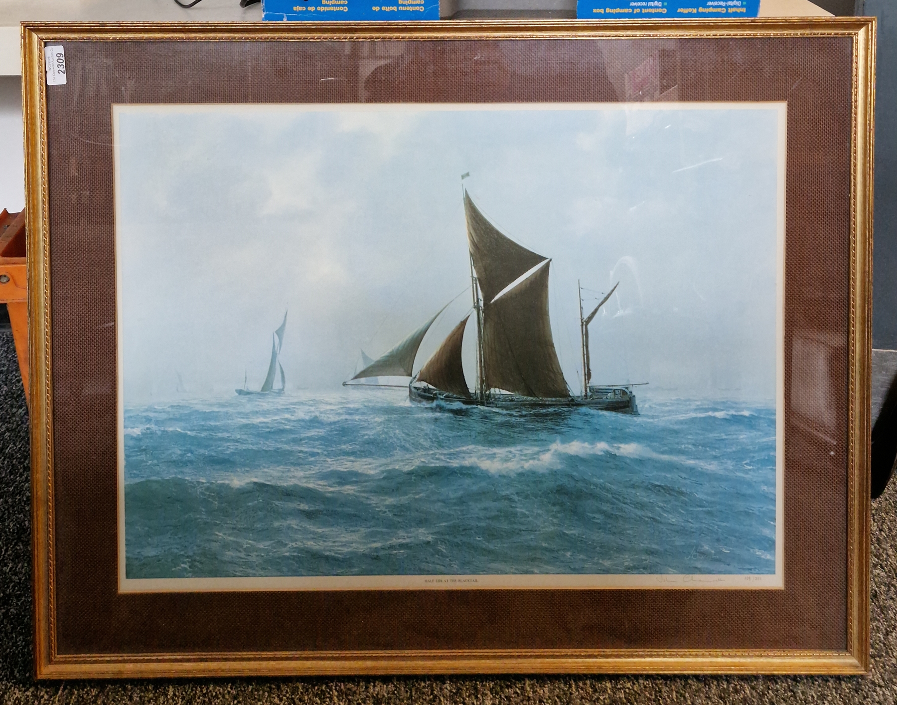 Two John Chancellor prints of ships at sea (2) - Image 2 of 3