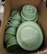 Extensive collection of blue and white ceramics including Enoch Wedgwood Tunstall Ltd, Avon