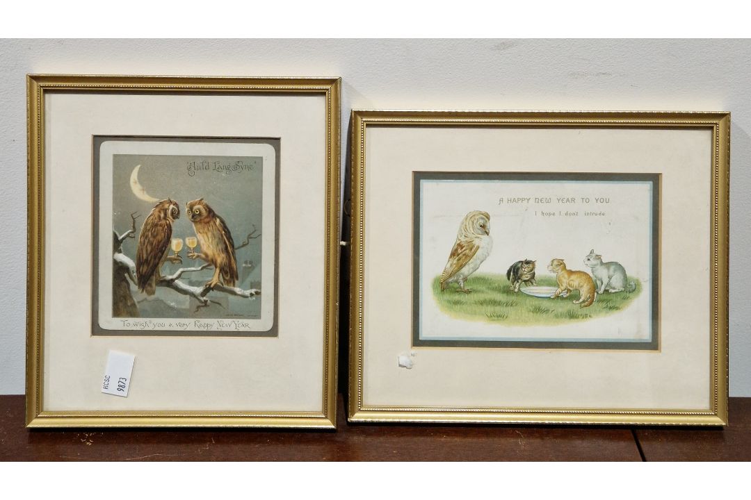 Collection of pictures including landscape scene with man fishing, signed, watercolour of trees by B - Image 2 of 15