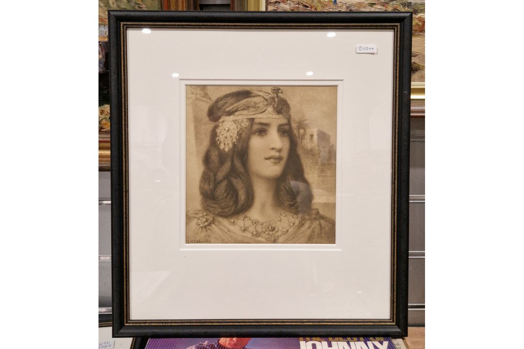 Four prints after George Henry Edwards 'Portia', 'Cleopatra', 'Juliet' and 'Rosalind' (4) - Image 2 of 4
