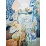 Susan Pendered (British, 1925-2021) Watercolour "Echoes of Yesterday", signed lower right, framed