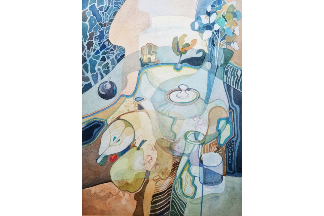 Susan Pendered (British, 1925-2021) Watercolour "Echoes of Yesterday", signed lower right, framed - Image 1 of 4