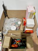 Quantity of toys including Hornby R400 signal control set x 2, quantity of railway track, collection