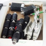 Various coaxial power attenuators by Weinschel Engineering (33-20-34), Narda (766-30), Narda (771-