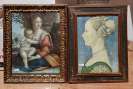 Box of framed prints and engravings, a stipple engraving, an engraving after George Morland by JR