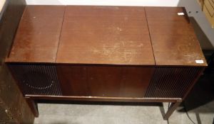 Bush radiogram containing a Bush Solid State stereo and a Garrard for Bush model 2025TC turntable